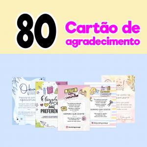 80 Cartão de Agradecimento ao Cliente Personalizado Papel offset 180 gr Tamanho 9,5x6,5 cm impressão colorida Impresso com tinta pigmentada Acabamento fosco Escolha o modelo pelo número, e  informe pelo whatsapp o modelo escolhido e o seu instagram para personalização