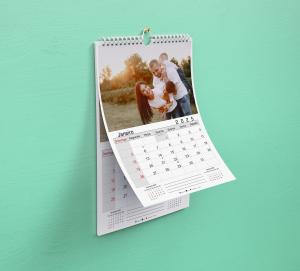 Calendário de parede personalizado 6 folhas A3      