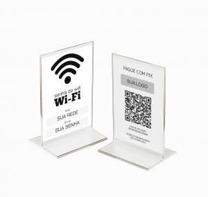 Display de balcão wifi, pix - A6 (10x15cm)      