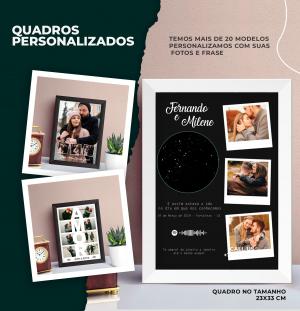 Quadros porta retrato personalizado casal namorados      