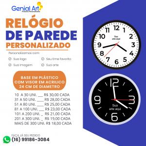 Relógio de parede personalizado      